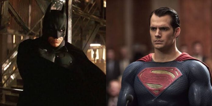 Christian Bale as Batman and Henry Cavill as Superman (Image: Warner Bros)