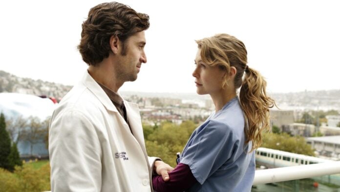 Derek and Meredith in 'Grey's Anatomy'