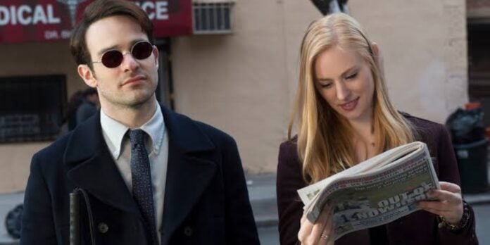 Matt Murdock and Karen Page in 'Daredevil' (Image: Marvel)