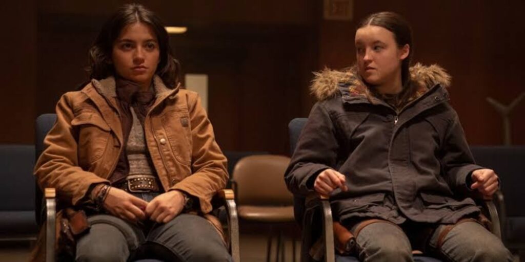 Ellie and Dina (Image: HBO)