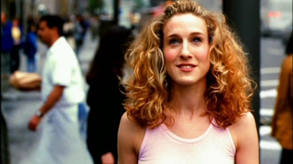 Carrie Bradshaw in a 'Sex and The City' still