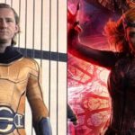 Lewis Pullman as Sentry and Elizabeth Olsen as Scarlet Witch (Image: Marvel)