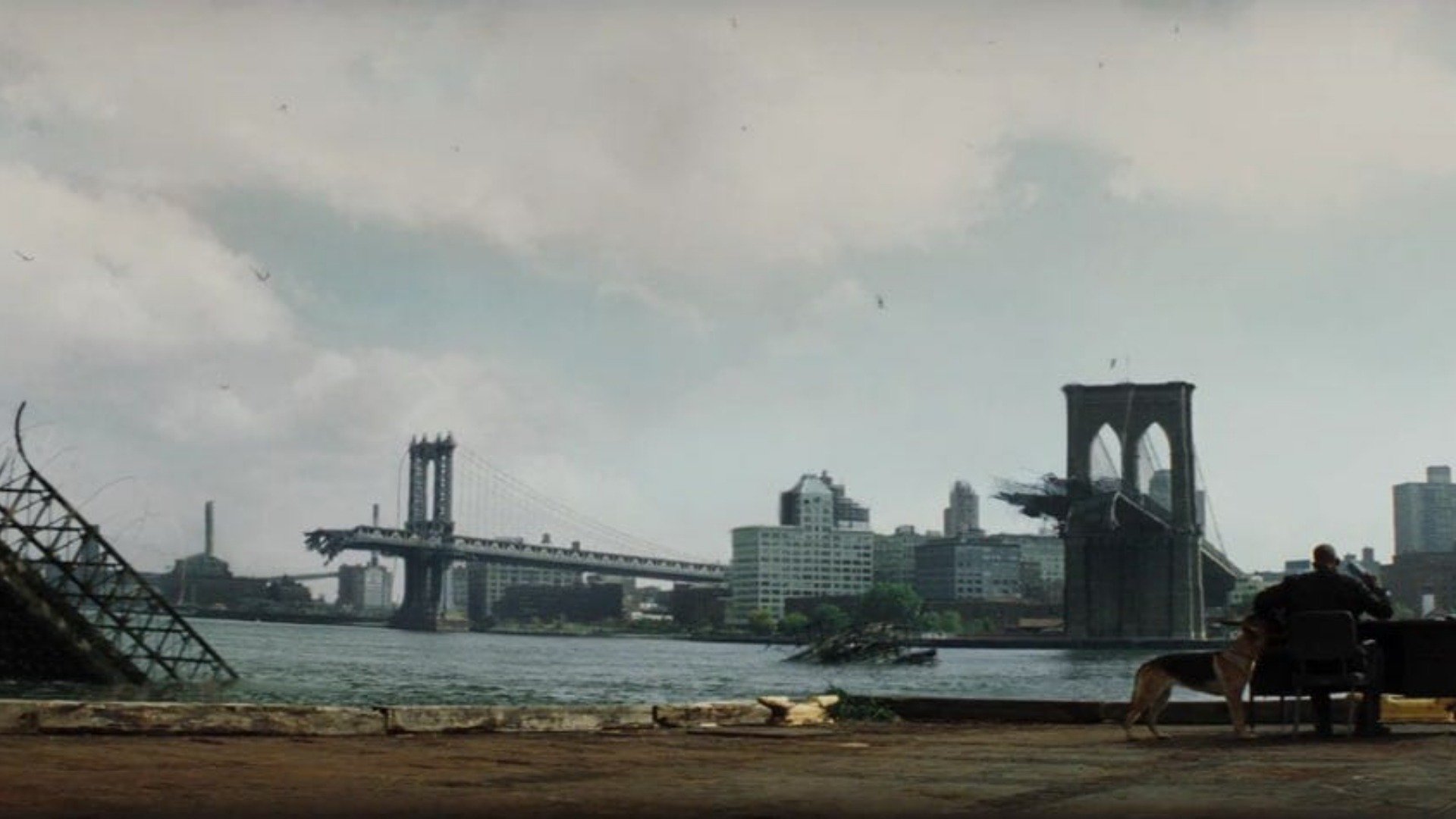 13. Brooklyn Bridge Collapse – I Am Legend (2007)