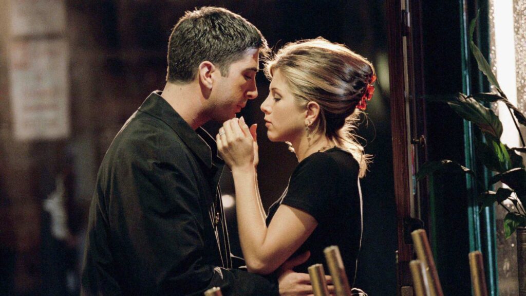 Ross and Rachel in 'Friends'
