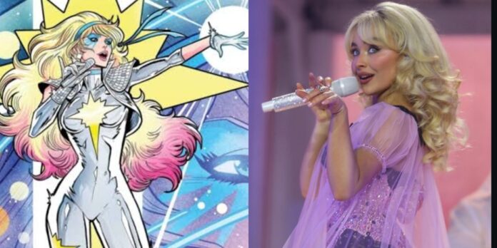 Dazzler and Sabrina Carpenter (Image: Marvel, instagram @sabrinacarpenter)