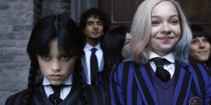 Enid and Wednesday (Image: Netflix)
