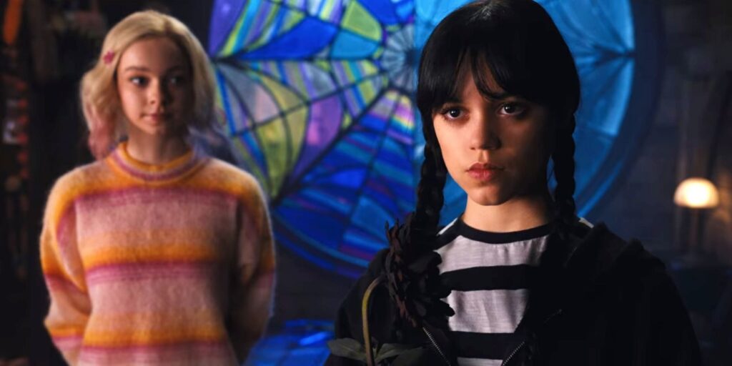 Enid and Wednesday (Image: Netflix)