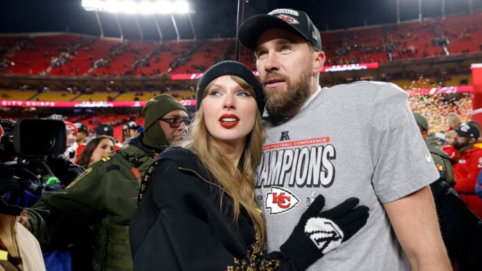 Taylor Swift and Travis Kelce