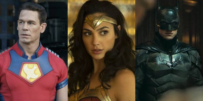 Peacemaker, Wonder Woman, and Batman (Image: Warner Bros)
