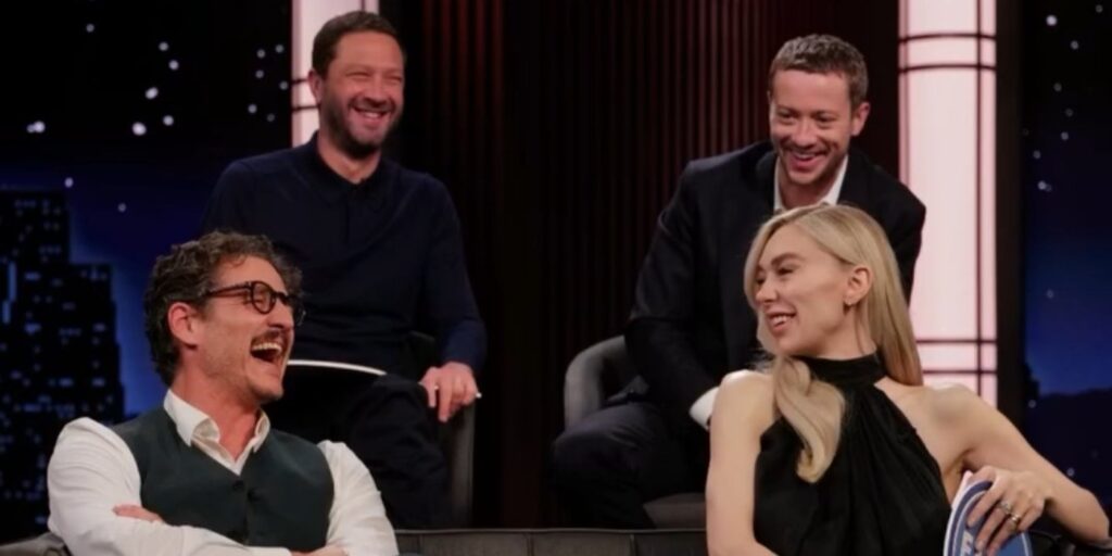 'The Fantastic Four: First steps' cast on Jimmy Kimmel Live (Image: Jimmy Kimmel Live)
