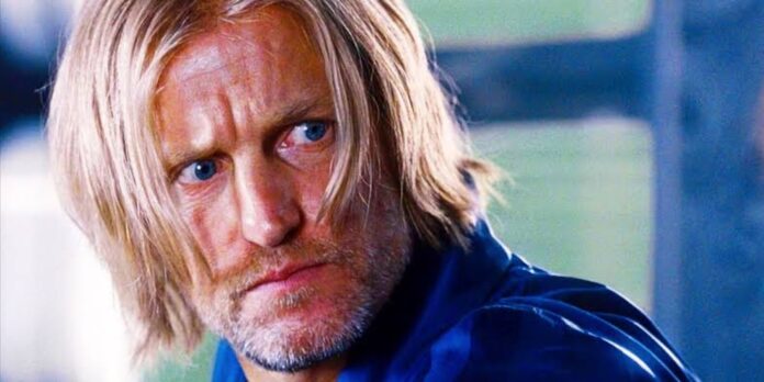 Haymitch in 'The Hunger Games' (Image: Lionsgate)
