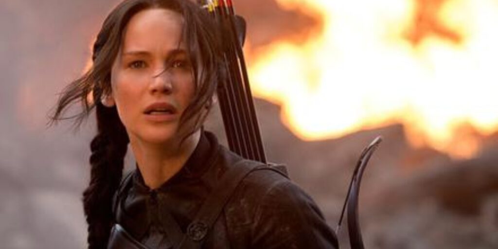 Katniss in 'The Hunger Games' (Image: Lionsgate)