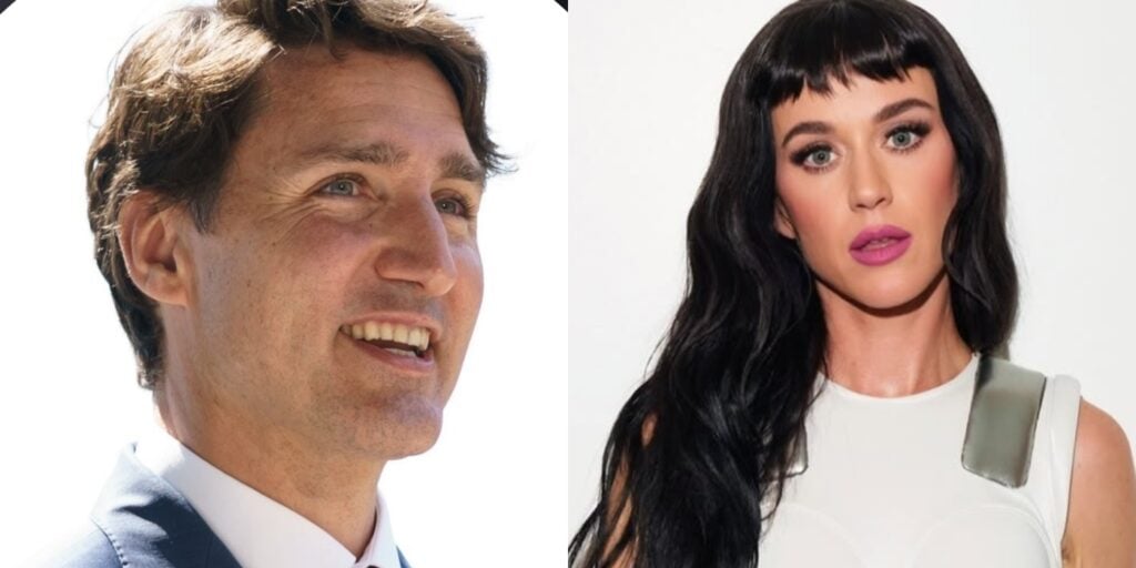 Katy Perry and Justin Trudeau (Image: instagram @katyperry @justintrudeau)