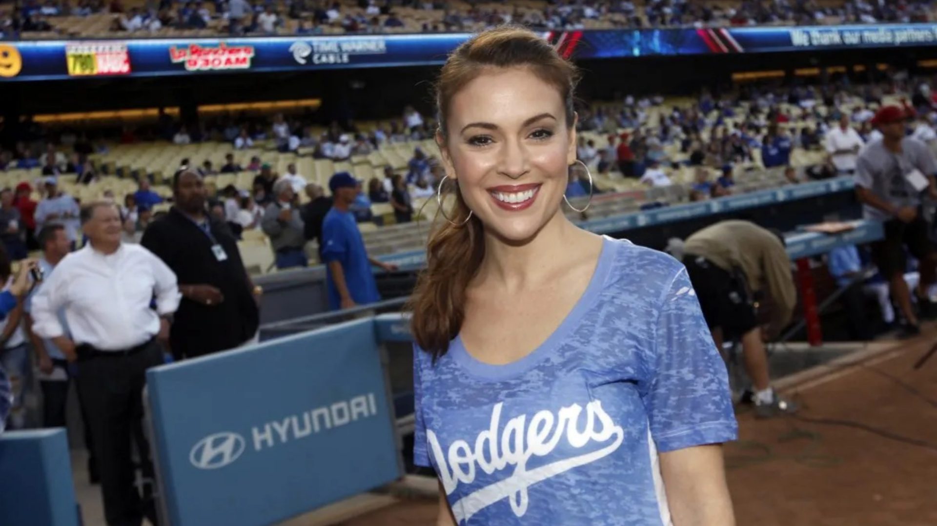 17. Alyssa Milano - Los Angeles Dodgers