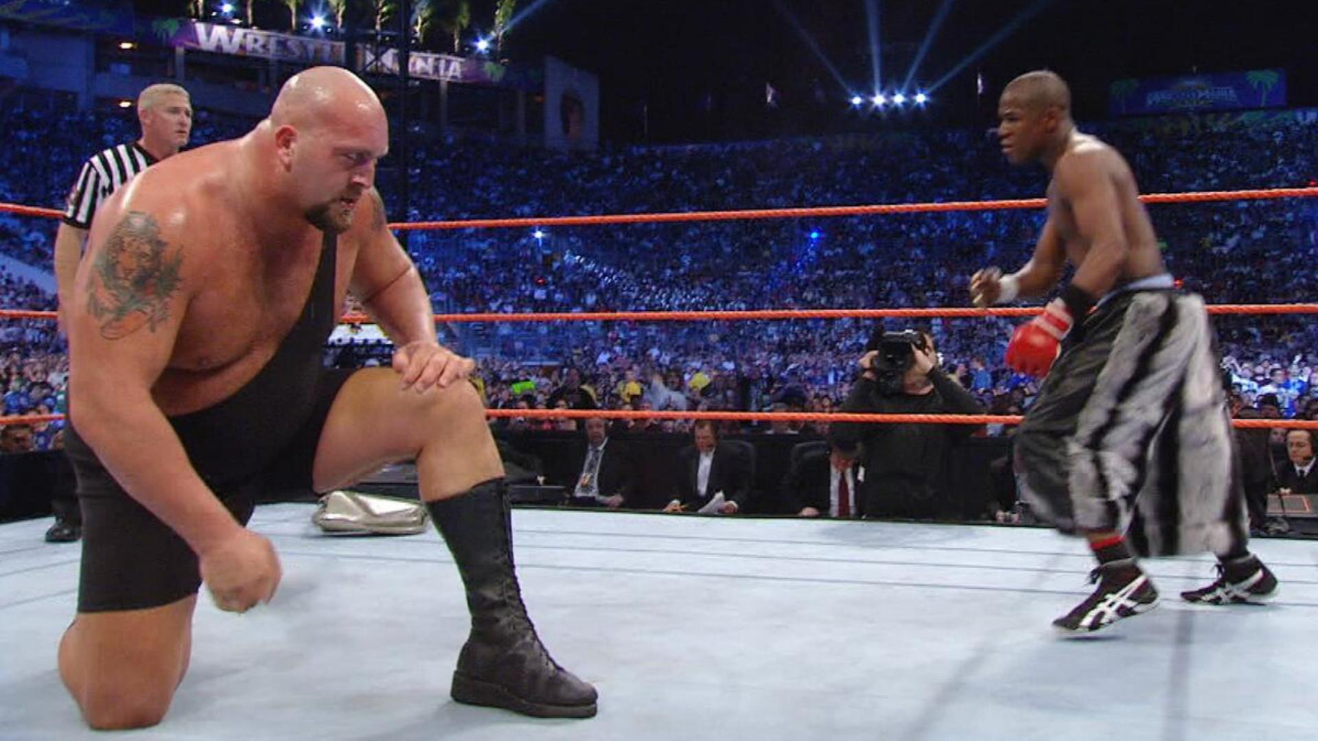 5. Floyd Mayweather Shocks WWE Universe with KO Victory Over Big Show in WrestleMania 24 Debut