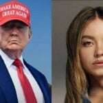 Donald Trump and Sydney Sweeney (Image: American Eagle , instagram @sydneysweeney)