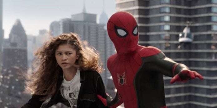 Zendaya and Tom Holland as MJ and Spider-Man (Image: Marvel)