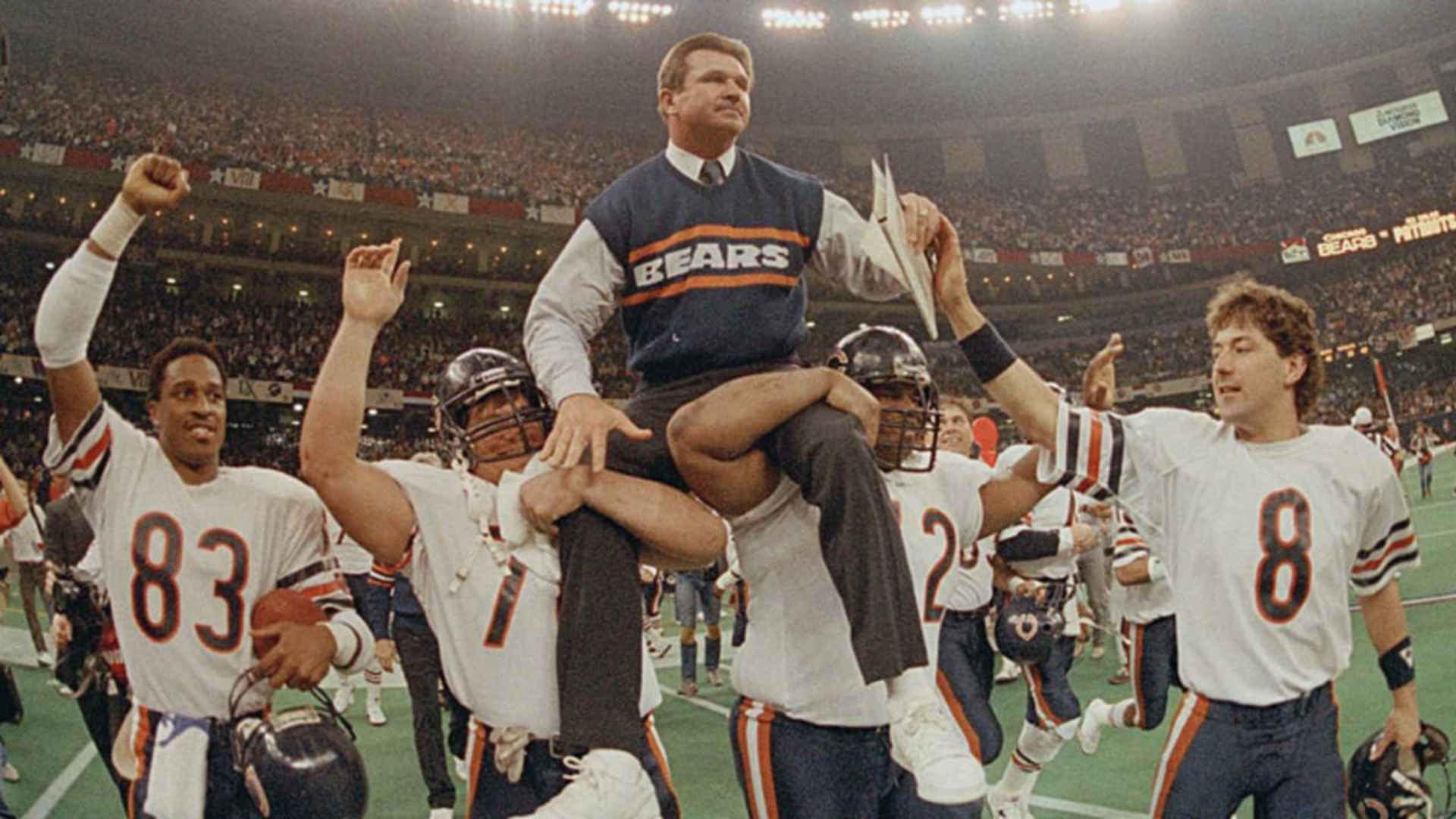 1) 1985 Chicago Bears (15–1, SB XX champs)