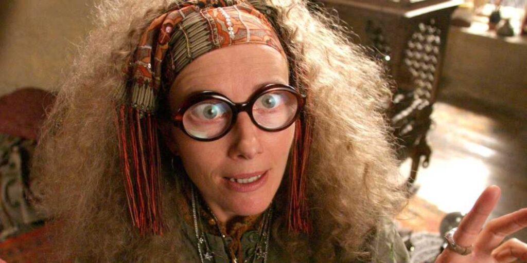 Sybill Trelawney in 'Harry Potter' (Image: Warner Bros)