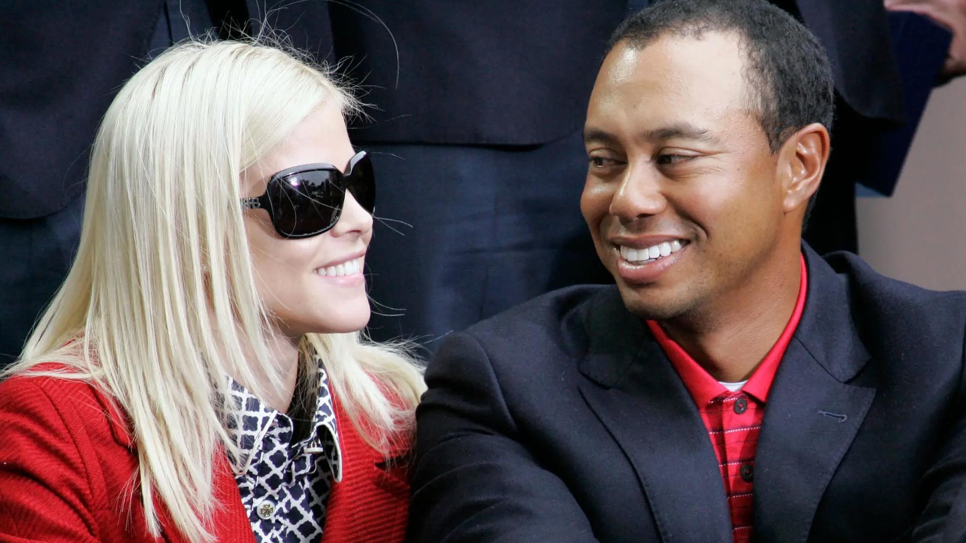 Elin Nordegren and Tiger Woods