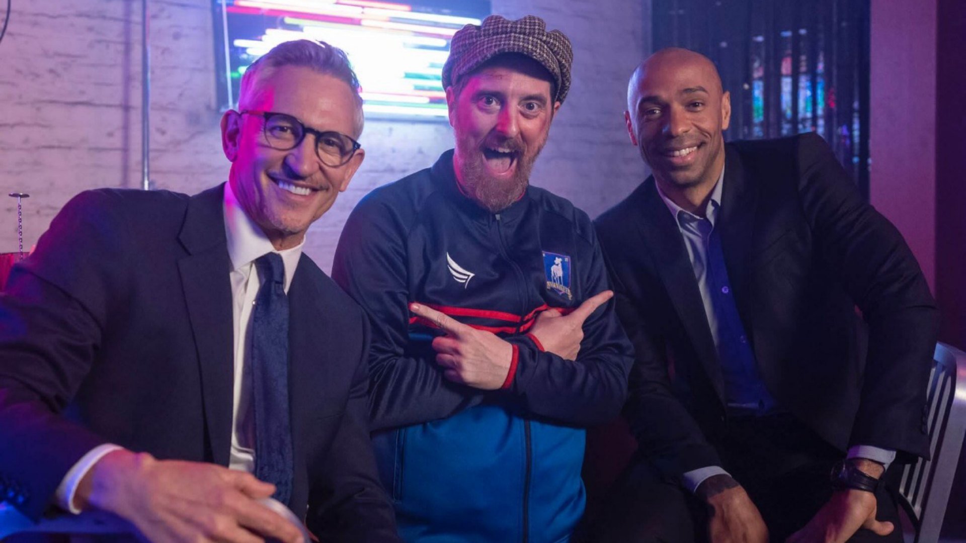 Thierry Henry and Gary Lineker on 'Ted Lasso'