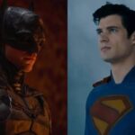 Robert Pattinson's Batman and Davud Corenswet's Superman (Image: Warner Bros)