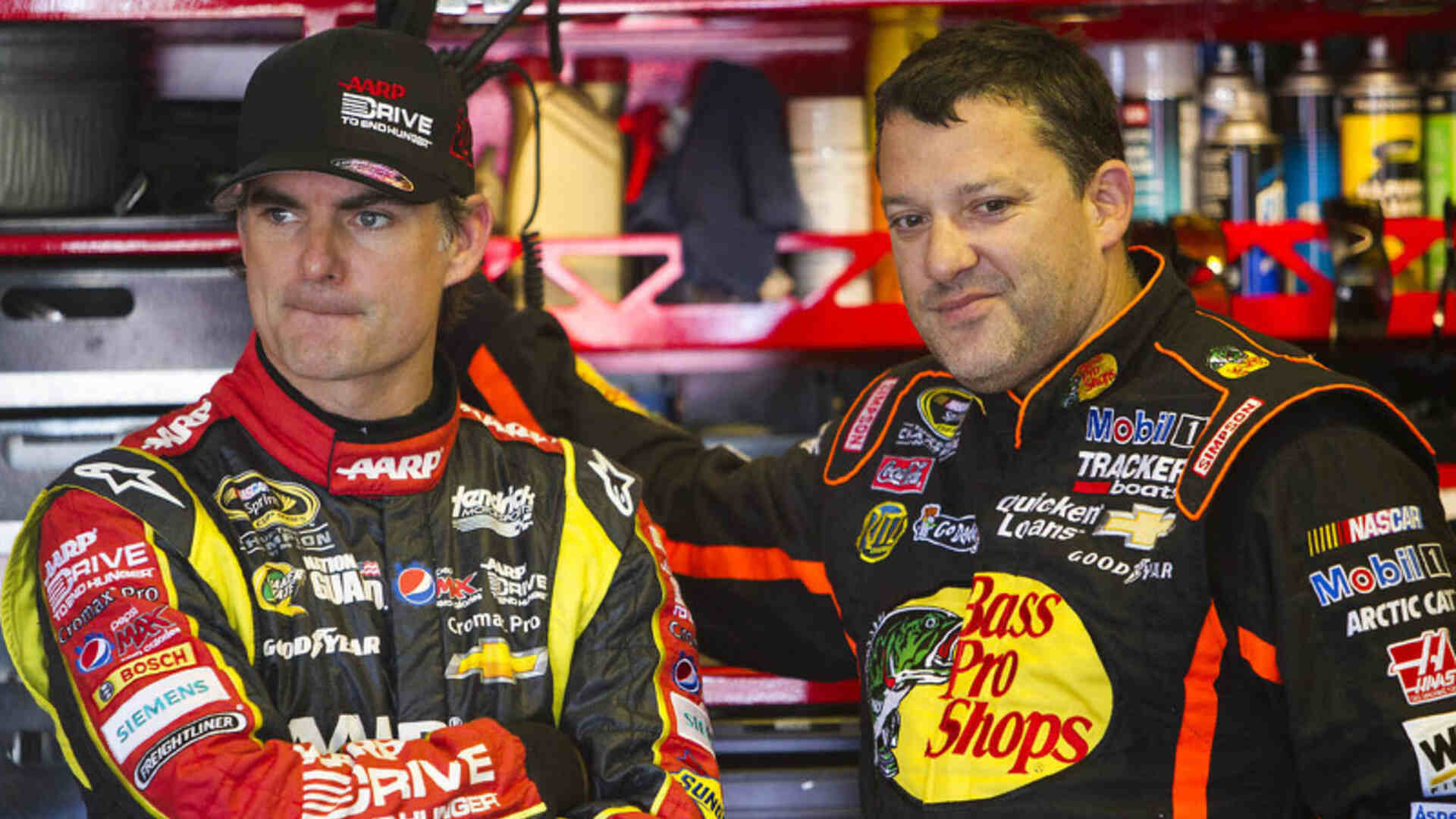 15. Jeff Gordon vs. Tony Stewart