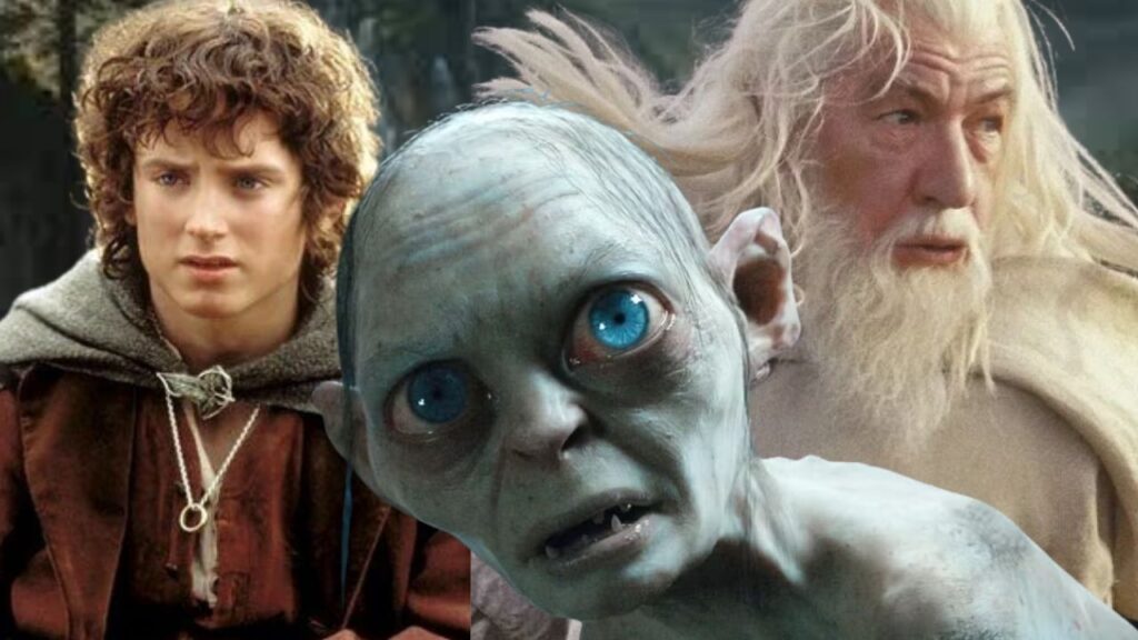 Frodo, Gollum and Gandalf