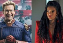 Homelander in 'The Boys' and Marie in 'Gen V' (Image: Amazon)
