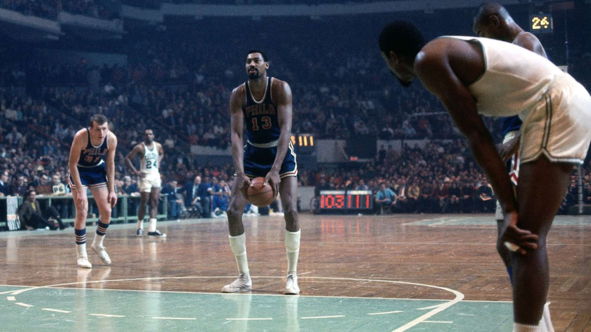 2. Wilt Chamberlain (11,862 FTA)