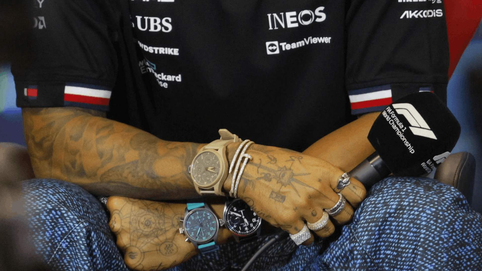 17) Lewis Hamilton - IWC Big Pilot Perpetual Calendar Top Gun Edition