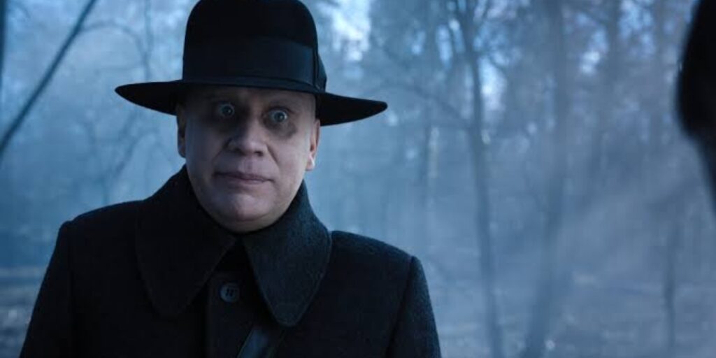 Uncle Fester in 'Wednesday (Image: Netflix)