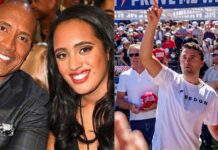 Dwayne Johnson, Ava Raine, and Charlie Kirk