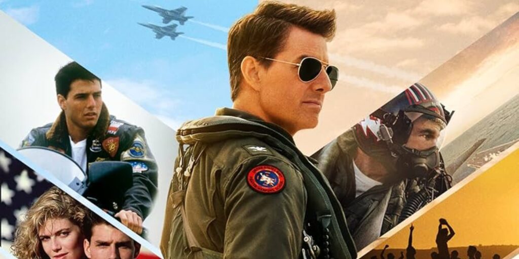 Tom Cruise as Maverick in Top Gun (Image: Paramount Pictures)