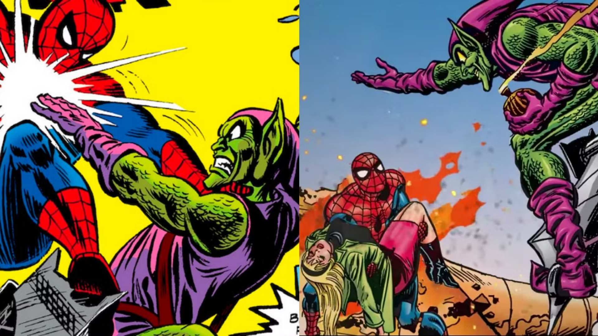 14. Spider-Man vs. Green Goblin (The Amazing Spider-Man #122, "The Night Gwen Stacy Died")