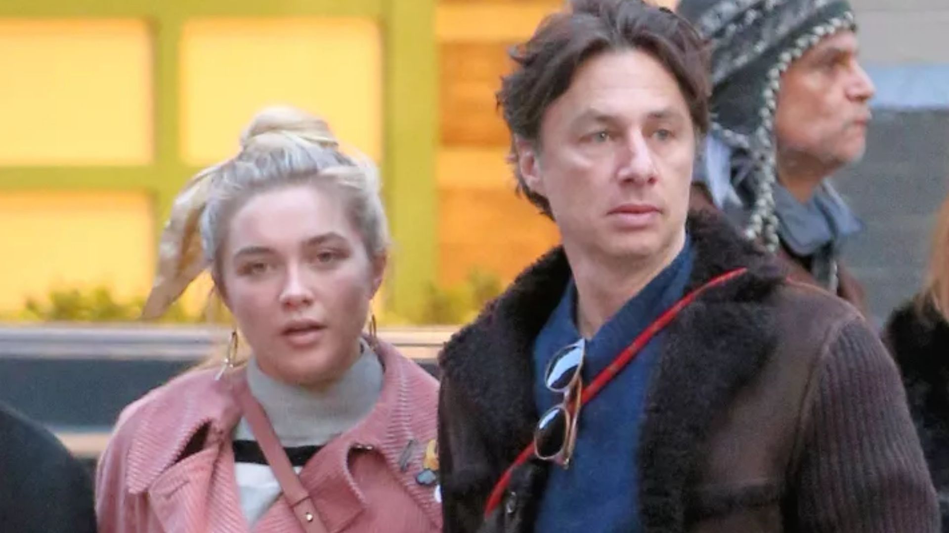 Zach Braff and Florence Pugh