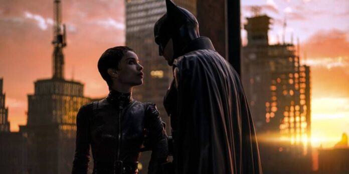 Catwoman and Batman in 'The Batman' (Image: Warner Bros)