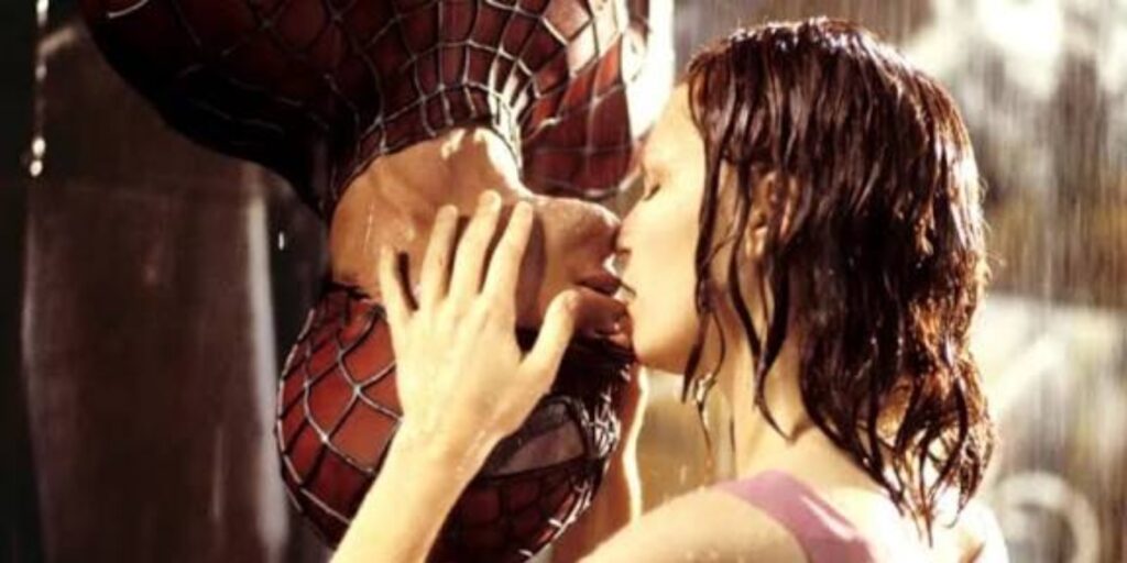 Tobey Maguire and Kirsten Dunst in 'Spider-Man' (Image: Sony)