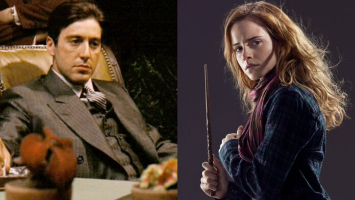 Al Pacino as Michael Corleone, Emma Watson as Hermione Granger