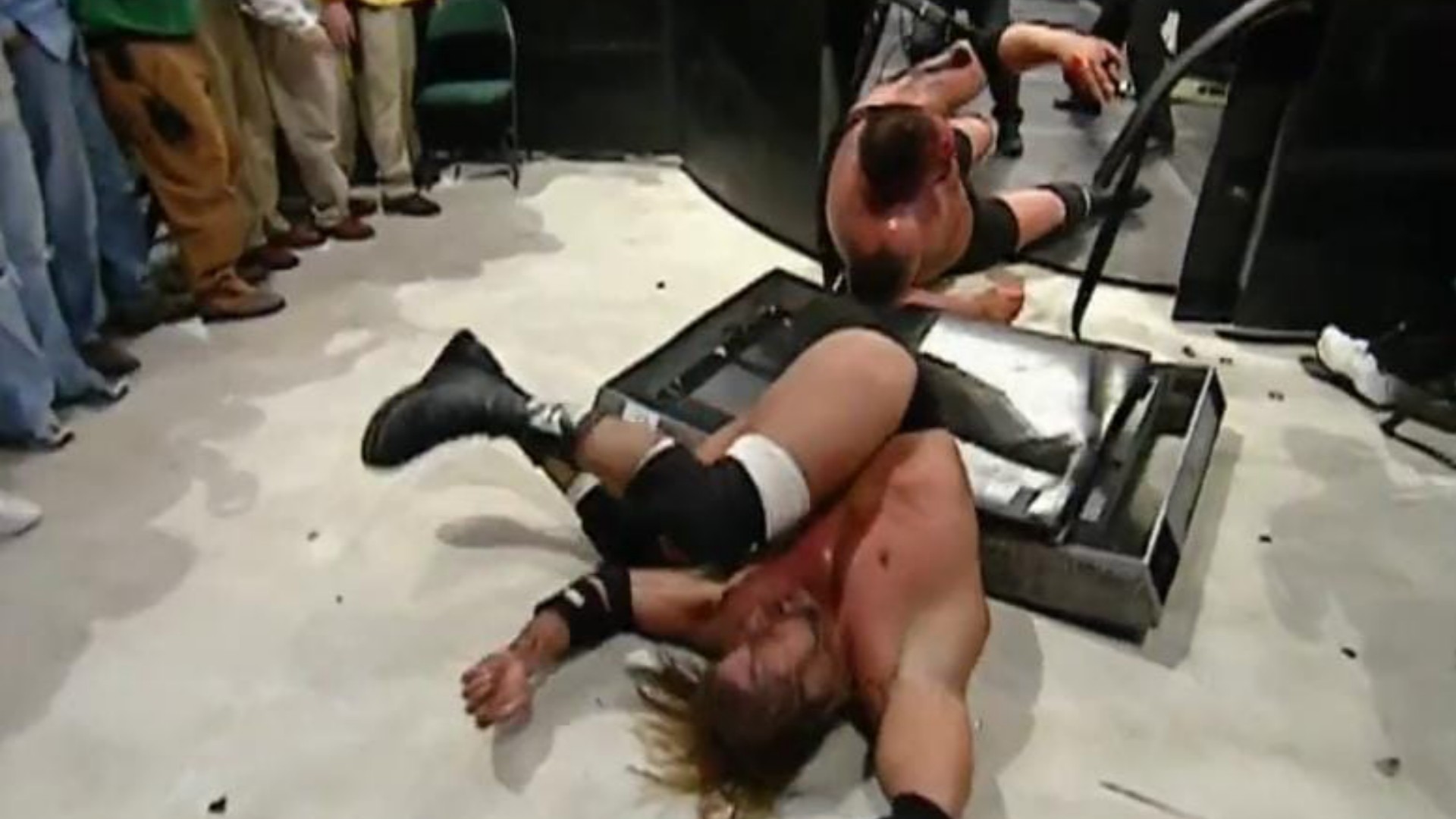 18. Big Show spears Triple H on Raw through the barricade (December 2, 2006)