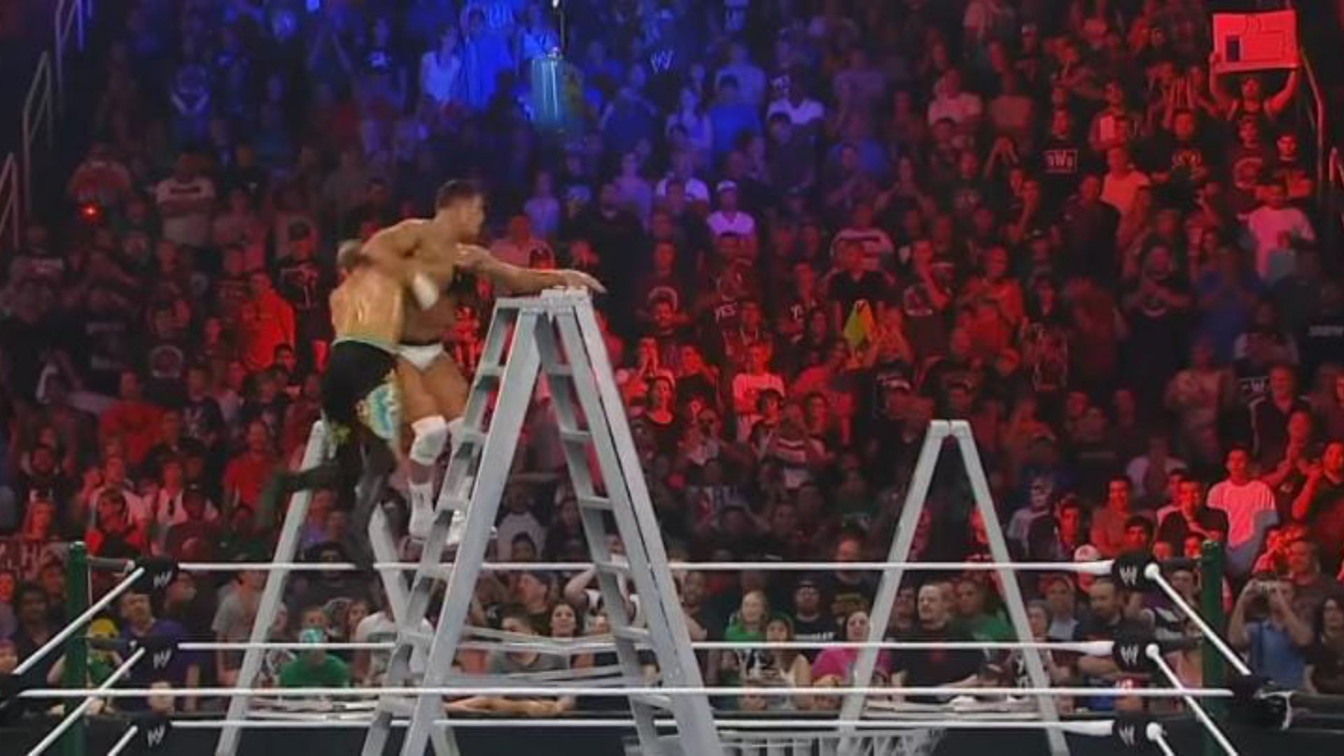 14. Christian spears Cody Rhodes off the ladder (Money in the Bank 2012)
