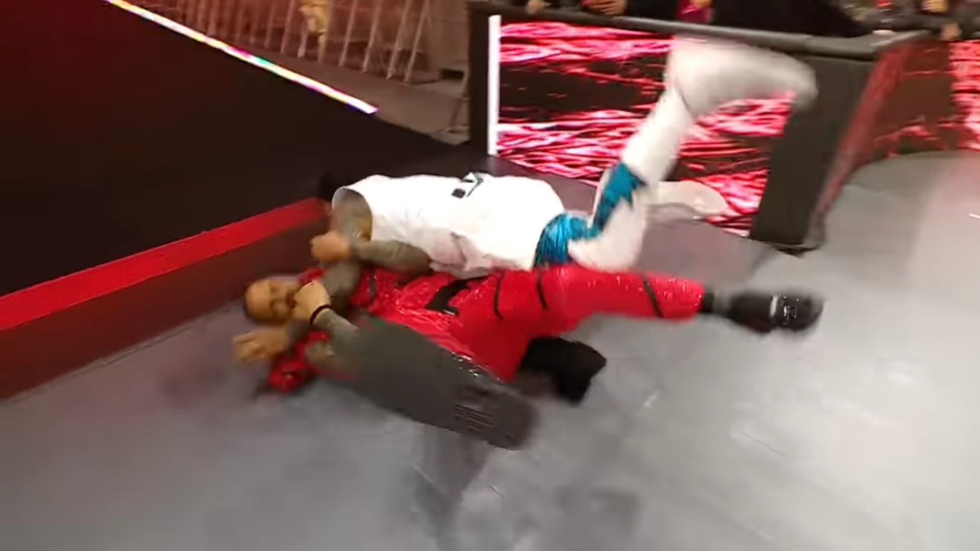 7.⁠ ⁠Jey Uso Spears Jimmy Uso Off Stage at WrestleMania 40 (April 6, 2024)