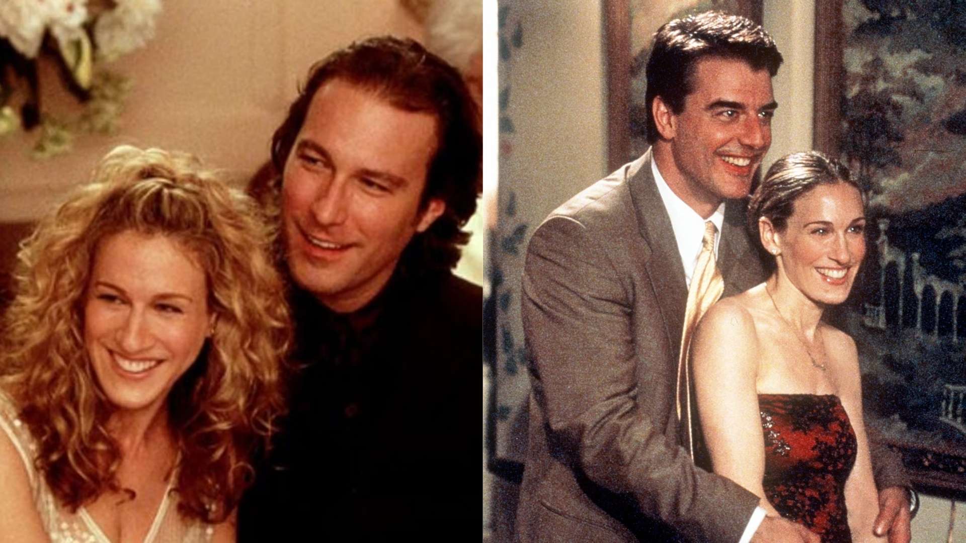 Carrie, Aidan, and Mr. Big in Sex and the City