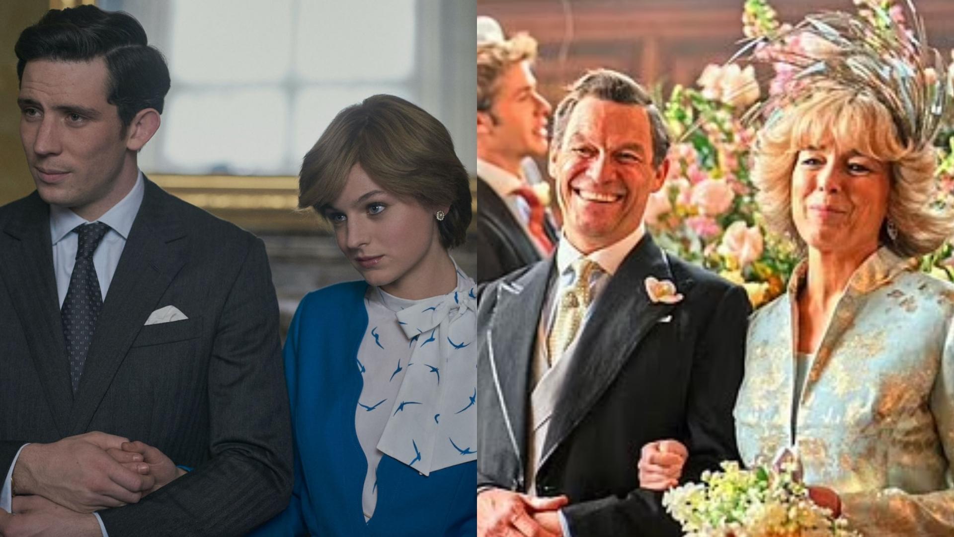 Diana, Charles, and Camilla in The Crown