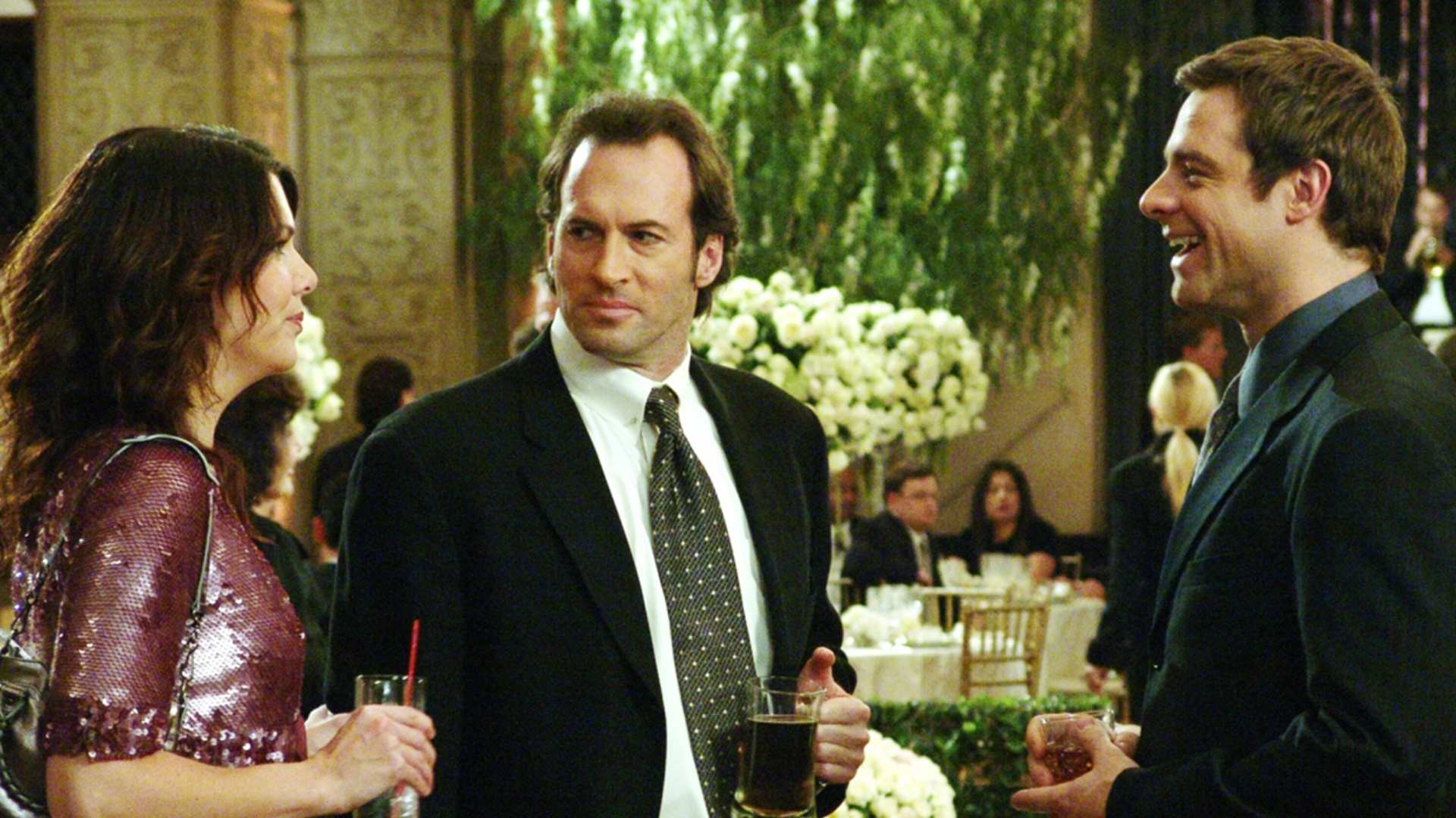 Lorelai, Christopher, and Luke in Gilmore Girls