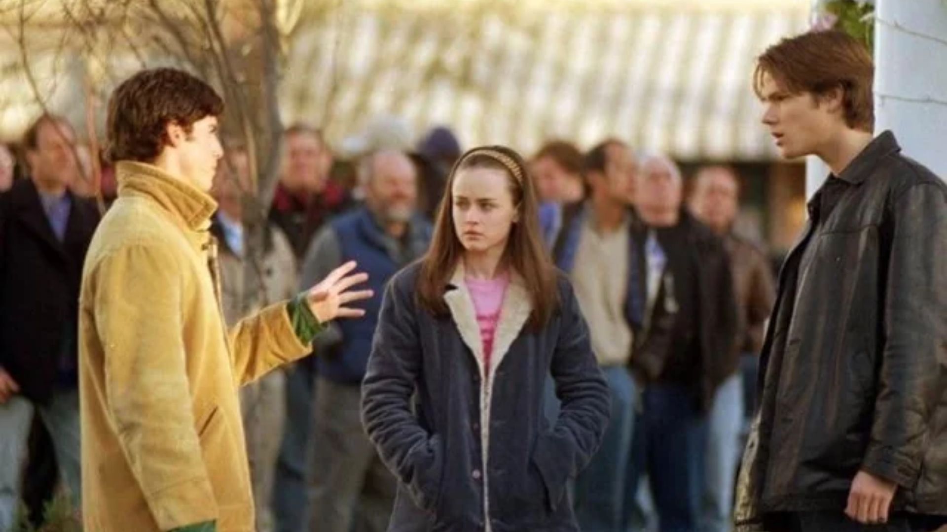 Rory, Dean, and Jess in Gilmore Girls