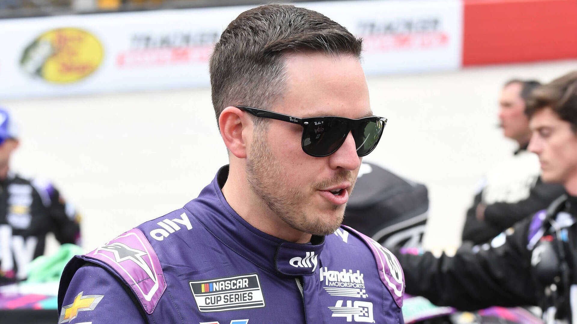 2. Denny Hamlin Crashes Alex Bowman’s Burnout Party (2021)