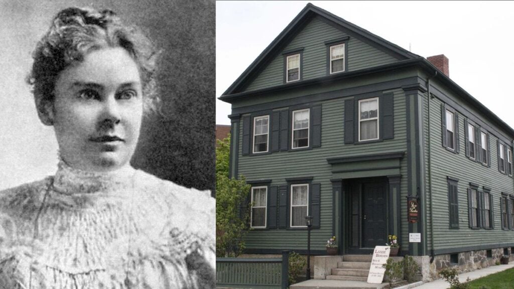 Lizzie Borden and her home in Fall River, Massachusetts