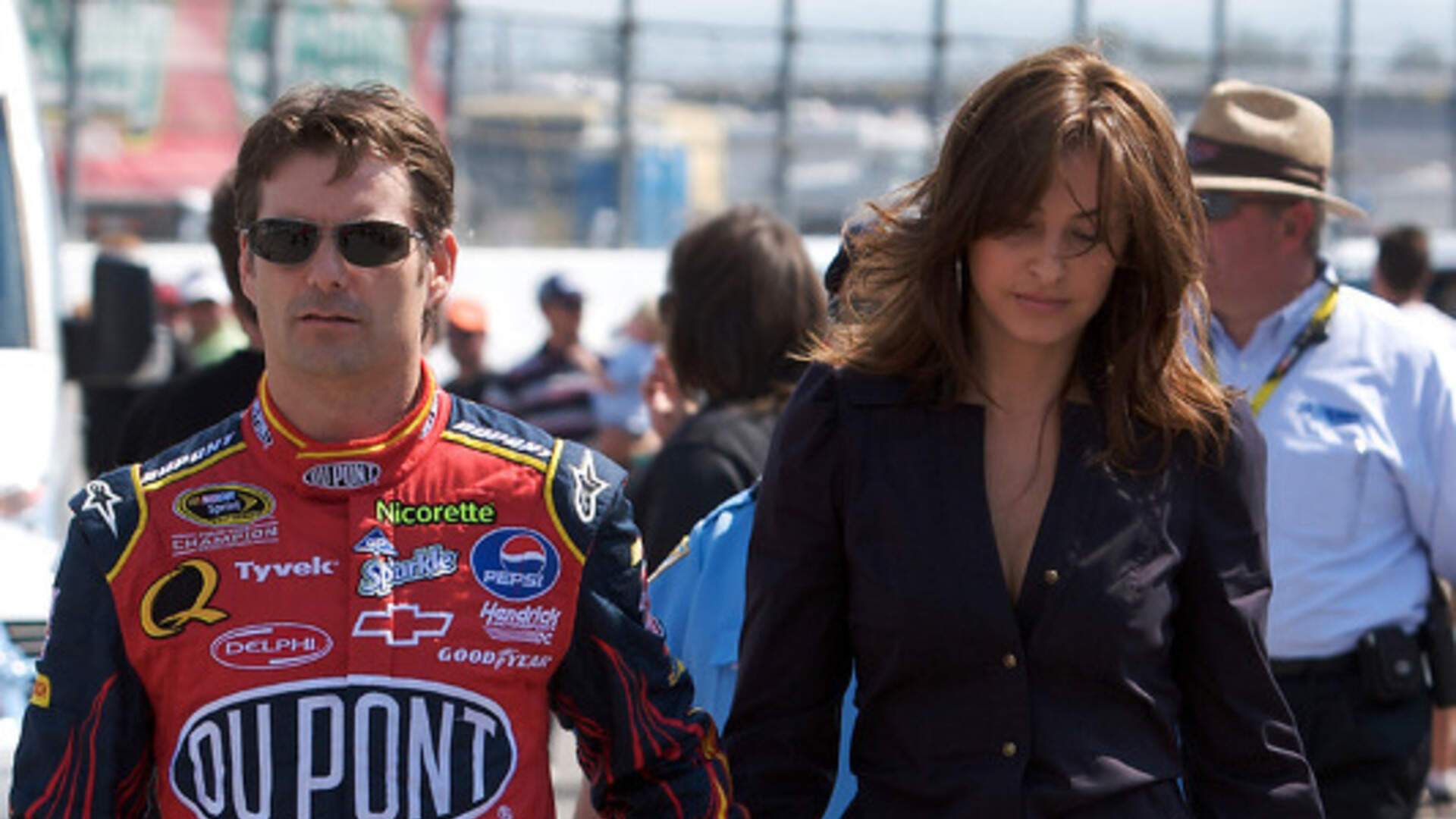 9. Jeff Gordon & Ingrid Vandebosch