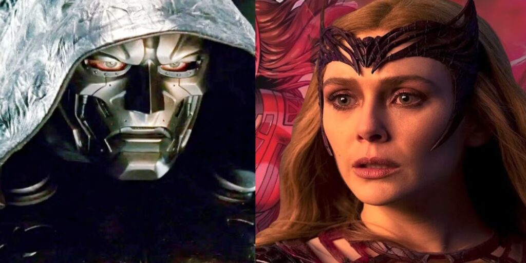 Scarlet Witch (Right) and Doctor Doom (Left)
